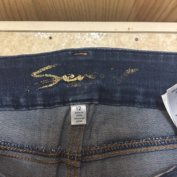 Seven7 Blue Skinny Jeans Classic Style - Picture 2 of 7